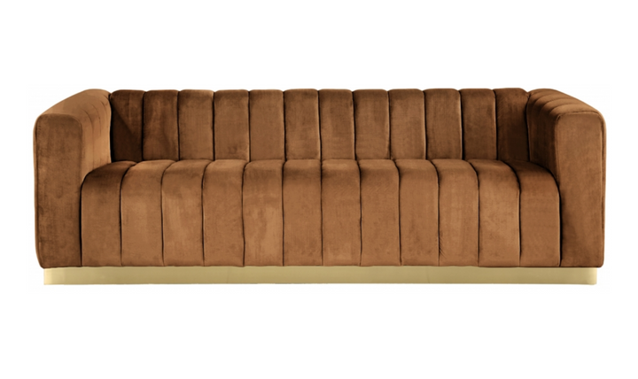 Meridian Furniture Marlon 3-Seater Velvet Tufted Sofa