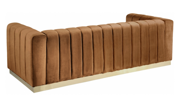 Meridian Furniture Marlon 3-Seater Velvet Tufted Sofa