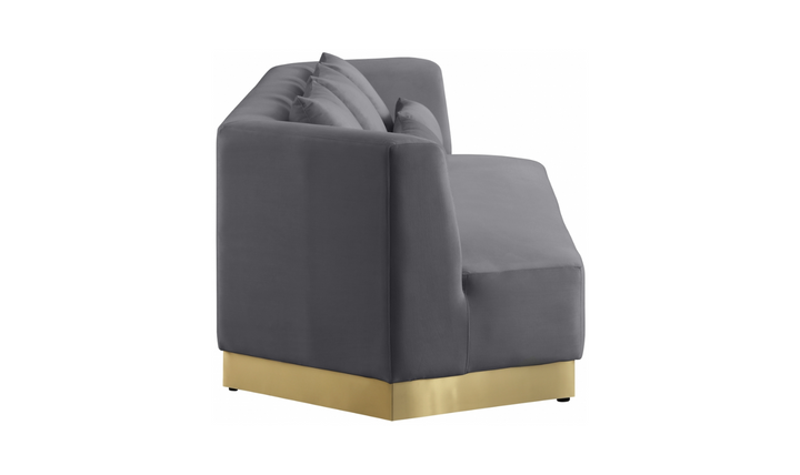 Meridian Furniture Marquis 3-Seater Velvet Upholstered Sofa-Jennifer Furniture