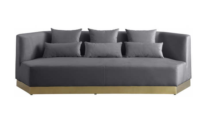 Meridian Furniture Marquis 3-Seater Velvet Upholstered Sofa-Jennifer Furniture