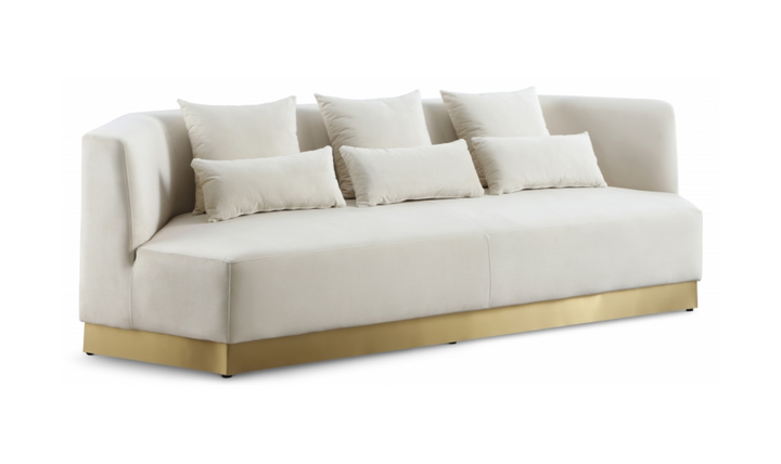 Meridian Furniture Marquis 3-Seater Velvet Upholstered Sofa-Jennifer Furniture