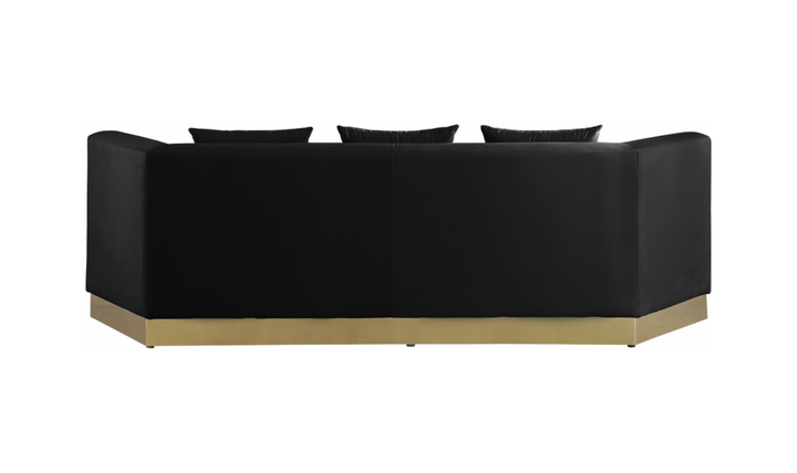 Meridian Furniture Marquis 3-Seater Velvet Upholstered Sofa-Jennifer Furniture
