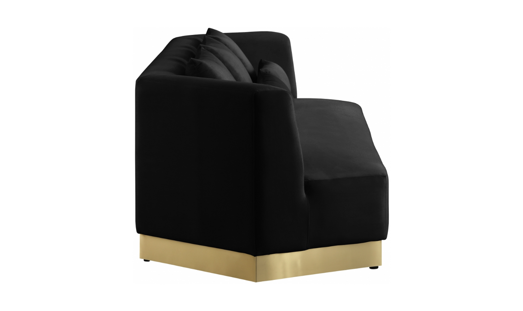 Meridian Furniture Marquis 3-Seater Velvet Upholstered Sofa-Jennifer Furniture
