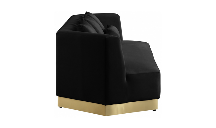 Meridian Furniture Marquis 3-Seater Velvet Upholstered Sofa-Jennifer Furniture