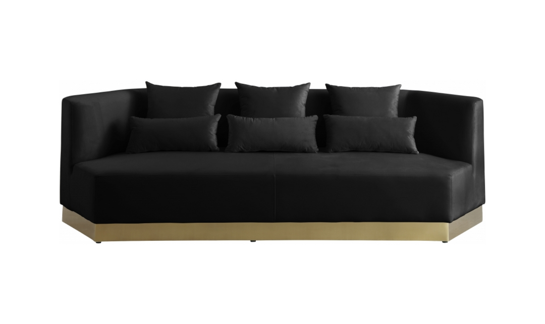 Meridian Furniture Marquis 3-Seater Velvet Upholstered Sofa-Jennifer Furniture