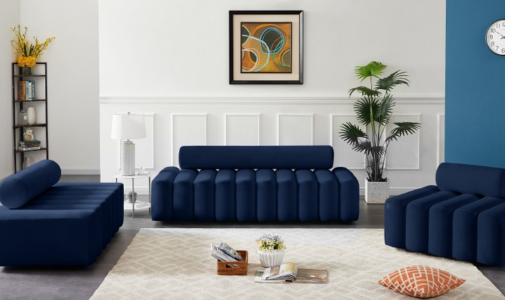 Meridian Furniture Melody 3-Seater Tufted Velvet Upholstered Sofa