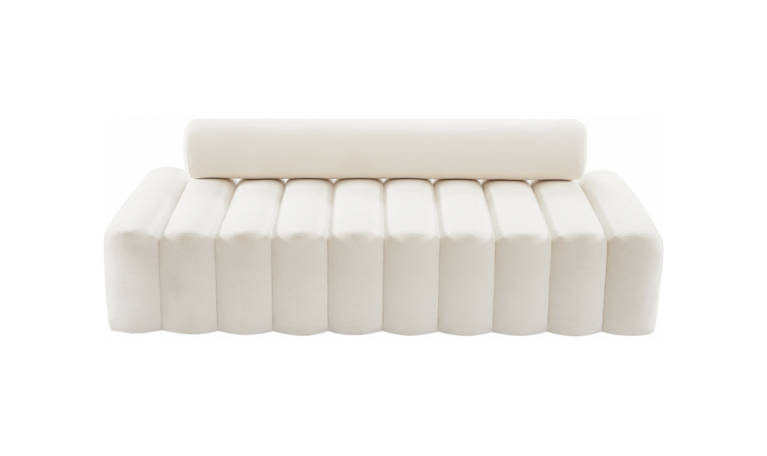Meridian Furniture Melody 3-Seater Tufted Velvet Upholstered Sofa
