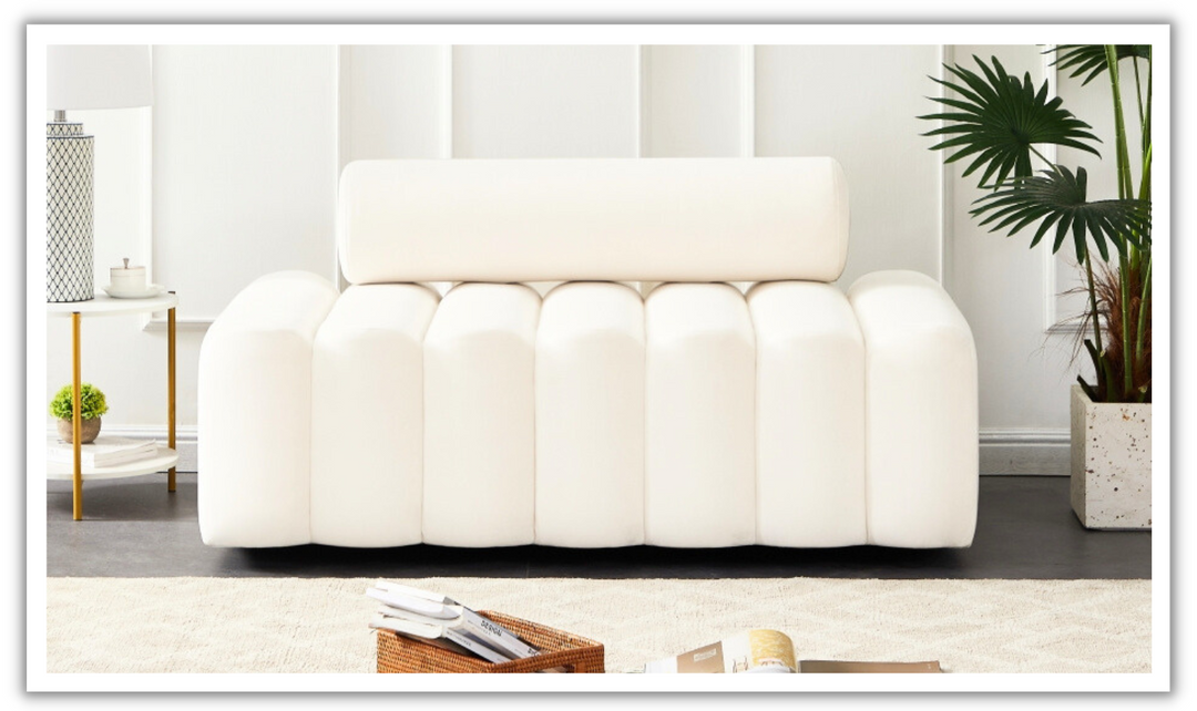 Meridian Furniture Melody 2-Seater Velvet Upholstered Loveseat-jennifer furniture