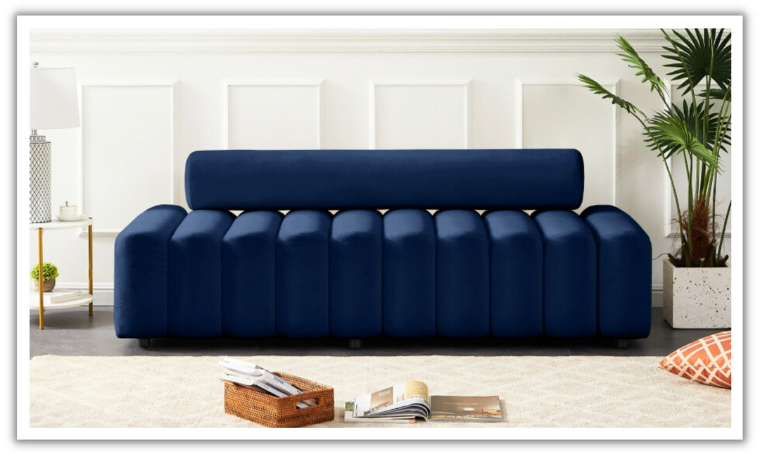 Meridian Furniture Melody 3-Seater Tufted Velvet Upholstered Sofa