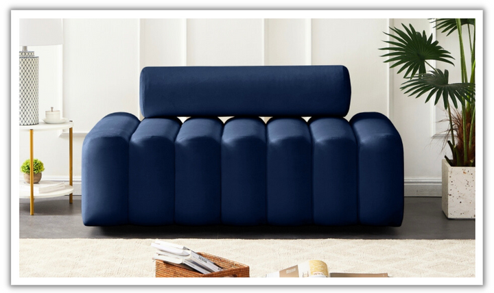 Meridian Furniture Melody 2-Seater Velvet Upholstered Loveseat-jennifer furniture