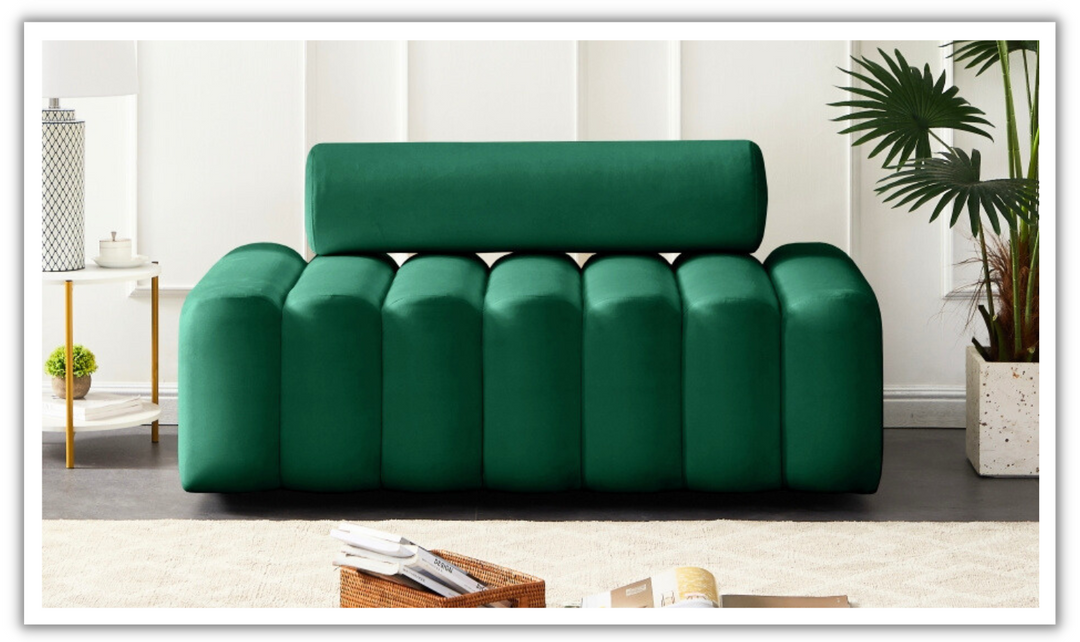 Meridian Furniture Melody 2-Seater Velvet Upholstered Loveseat-jennifer furniture