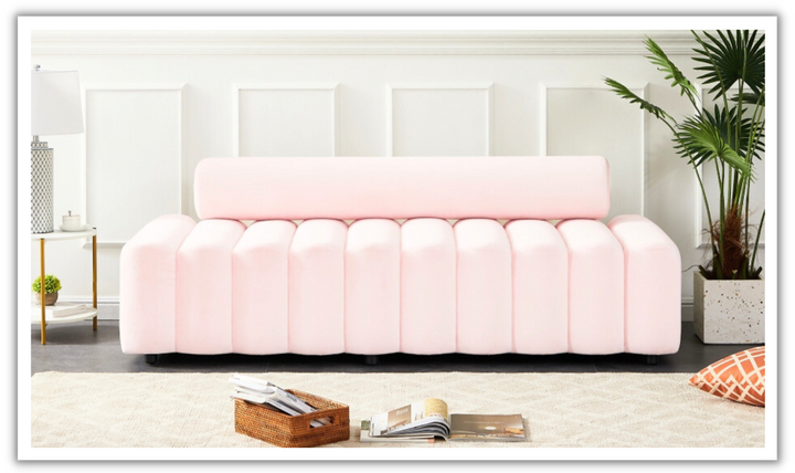 Meridian Furniture Melody 3-Seater Tufted Velvet Upholstered Sofa