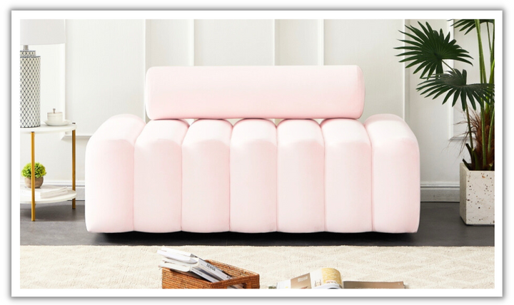 Meridian Furniture Melody 2-Seater Tufted Velvet Upholstered Loveseat
