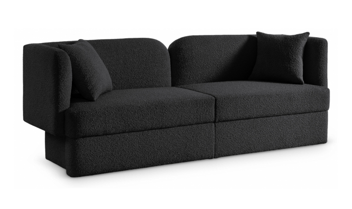 Meridian Furniture Marcel 3-Seater Boucle Fabric Upholstered Sofa