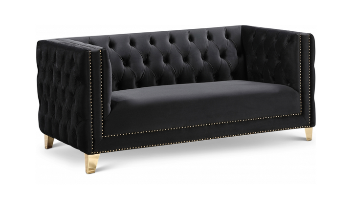 Meridian Furniture Michelle Velvet Upholstered Loveseat Sofa
