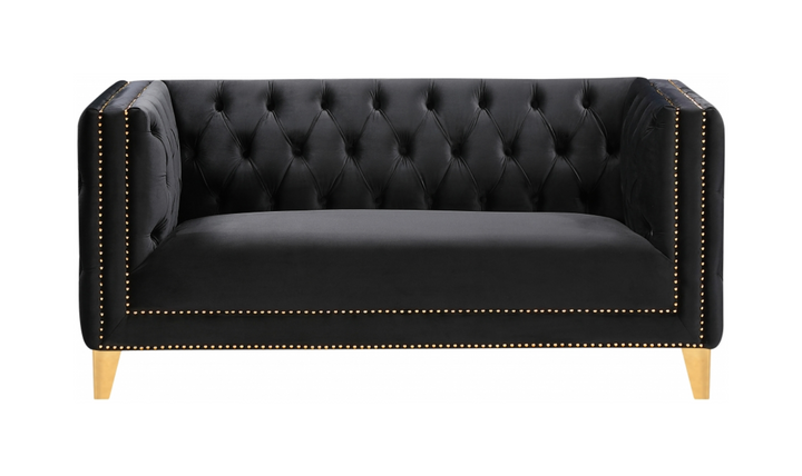 Meridian Furniture Michelle Velvet Upholstered Loveseat Sofa