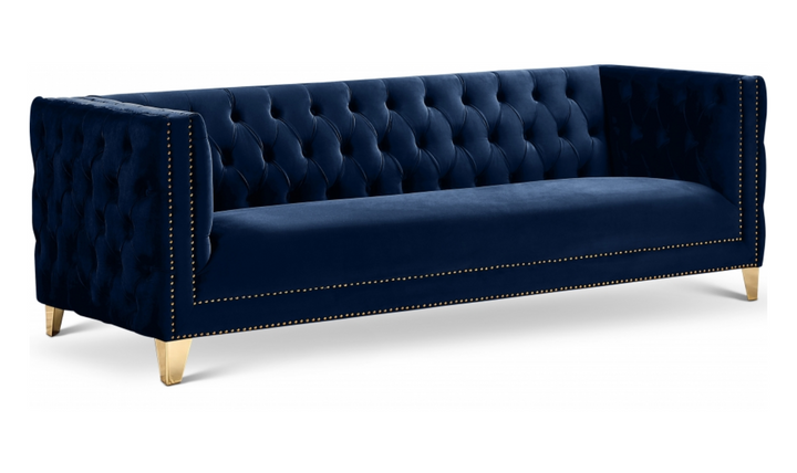 Meridian Furniture Michelle Velvet Upholstered Sofa-Jennifer Furniture