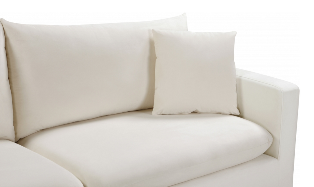 Meridian Furniture Naomi 3-Seater Velvet Upholstered Sofa