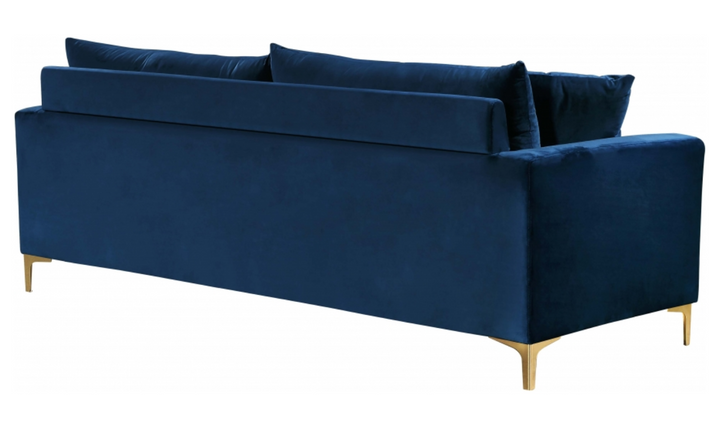 Meridian Furniture Naomi 3-Seater Velvet Upholstered Sofa