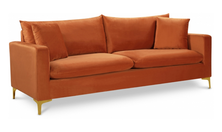 Meridian Furniture Naomi Velvet Upholstered Sofa-Jennifer Furniture
