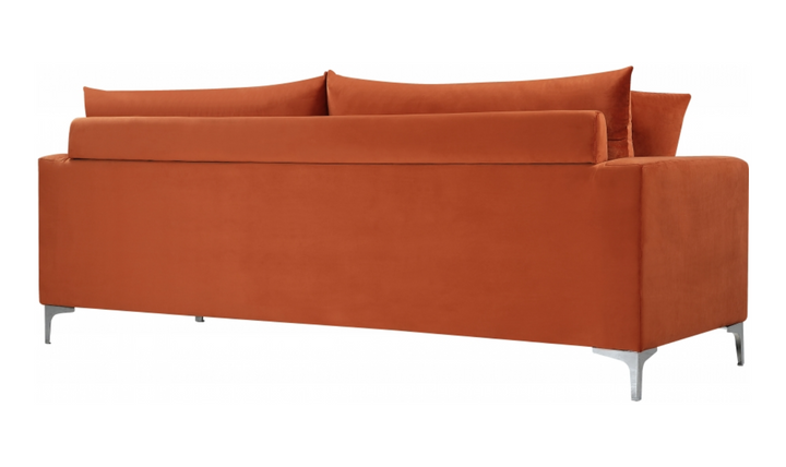 Meridian Furniture Naomi 3-Seater Velvet Upholstered Sofa