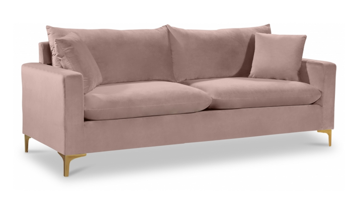 Meridian Furniture Naomi 3-Seater Velvet Upholstered Sofa