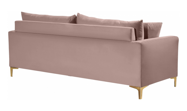 Meridian Furniture Naomi 3-Seater Velvet Upholstered Sofa