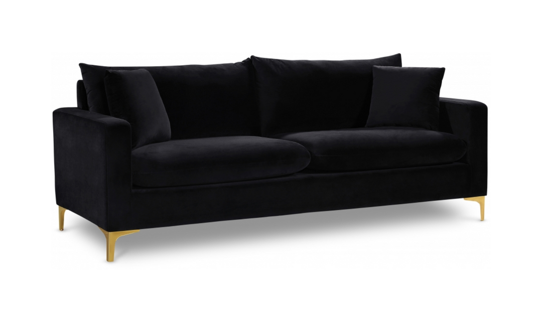 Meridian Furniture Naomi Velvet Upholstered Sofa-Jennifer Furniture