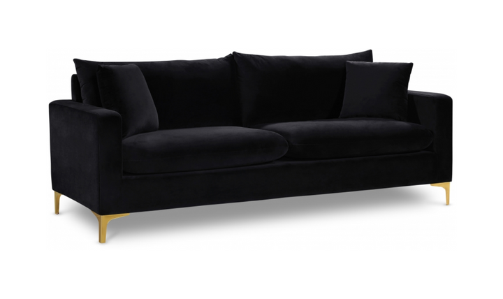 Meridian Furniture Naomi Velvet Upholstered Sofa-Jennifer Furniture