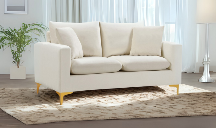 Meridian Furniture Naomi  Velvet Upholstered Loveseat-Jennifer Furniture