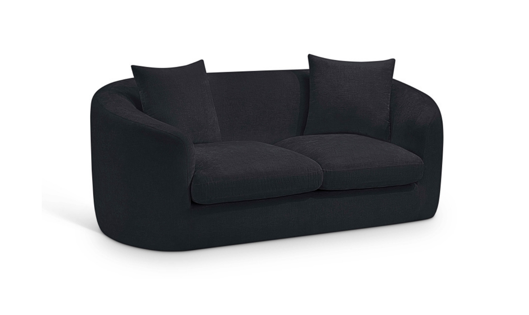 Meridian Furniture Penelope 2-Seater Chenille Fabric Upholstered Loveseat-jennifer furniture