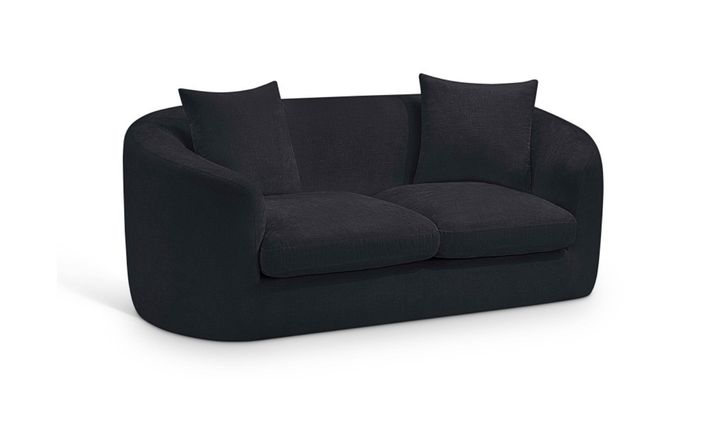 Meridian Furniture Penelope 2-Seater Chenille Fabric Upholstered Loveseat-jennifer furniture