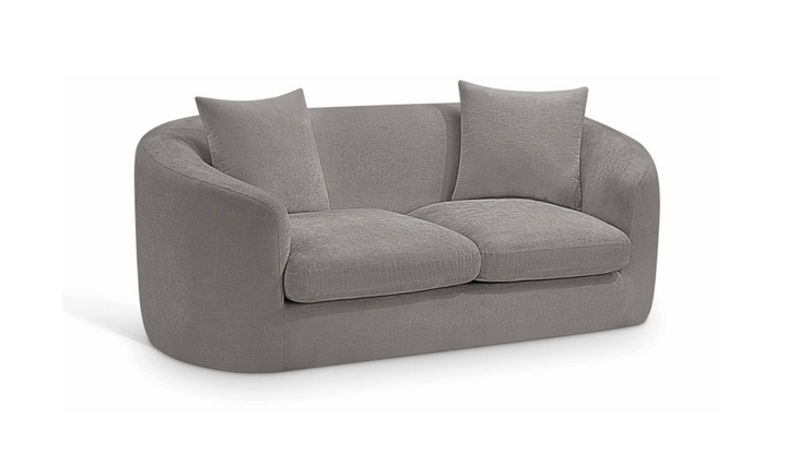Meridian Furniture Penelope 2-Seater Chenille Fabric Upholstered Loveseat-jennifer furniture