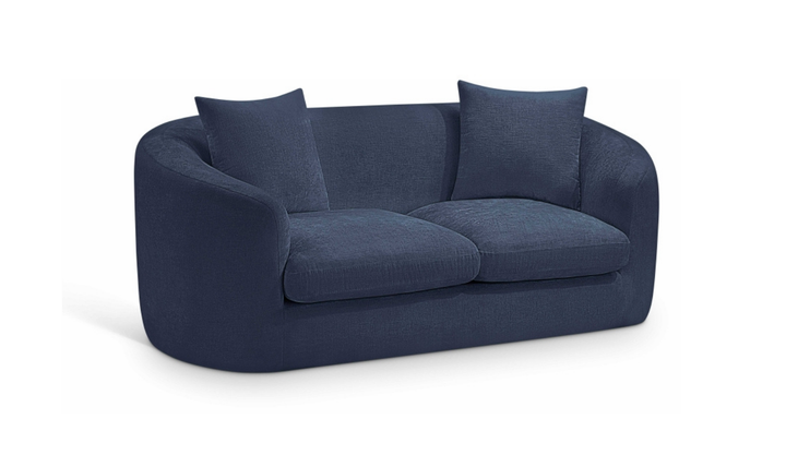 Meridian Furniture Penelope 2-Seater Chenille Fabric Upholstered Loveseat-jennifer furniture