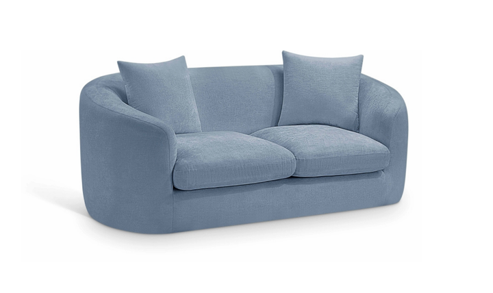 Meridian Furniture Penelope 2-Seater Chenille Fabric Upholstered Loveseat-jennifer furniture