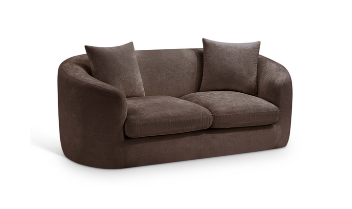 Meridian Furniture Penelope 2-Seater Chenille Fabric Upholstered Loveseat-jennifer furniture