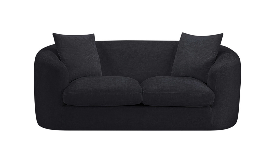 Meridian Furniture Penelope 2-Seater Chenille Fabric Upholstered Loveseat-jennifer furniture