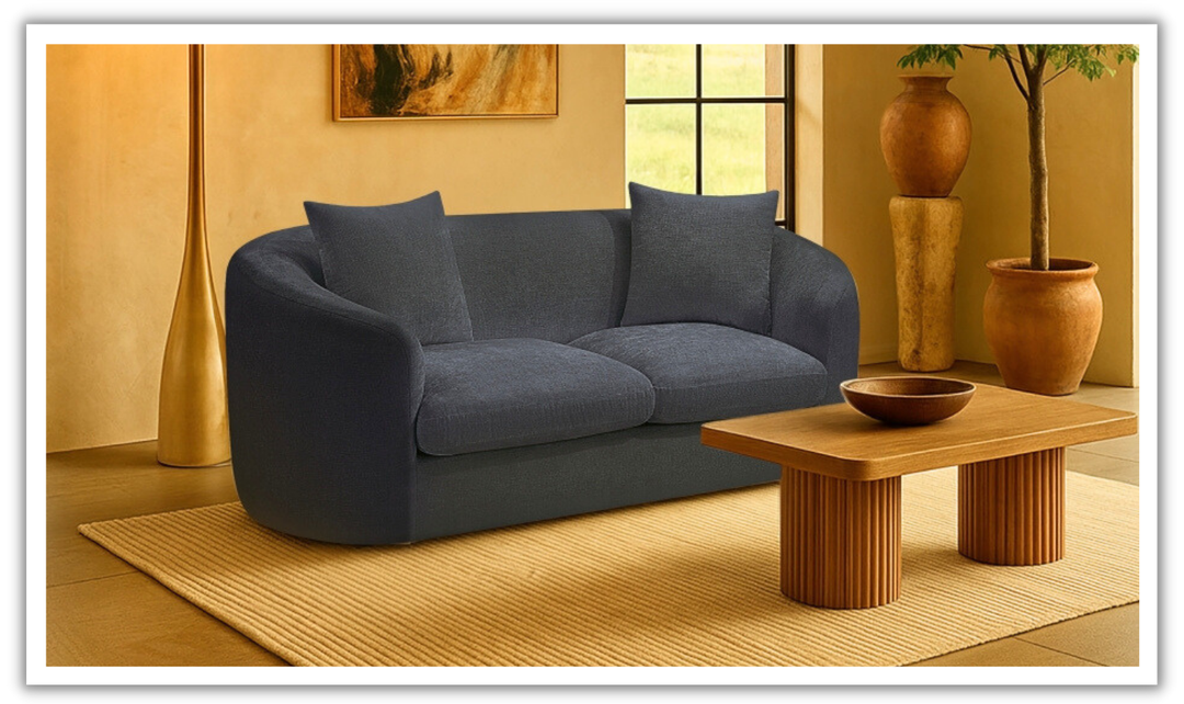 Meridian Furniture Penelope 2-Seater Chenille Fabric Upholstered Loveseat-jennifer furniture