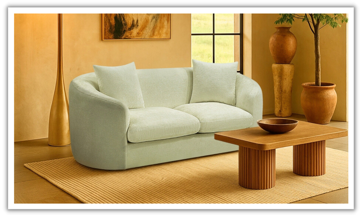 Meridian Furniture Penelope 2-Seater Chenille Fabric Upholstered Loveseat-jennifer furniture