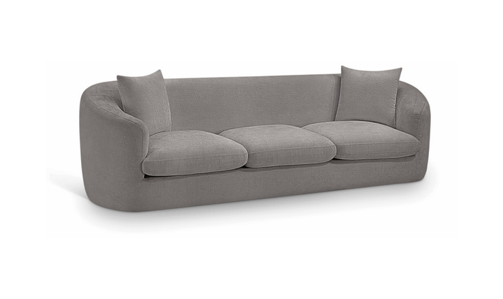 Meridian Furniture Penelope 3-Seater Chenille Fabric Upholstered Sofa