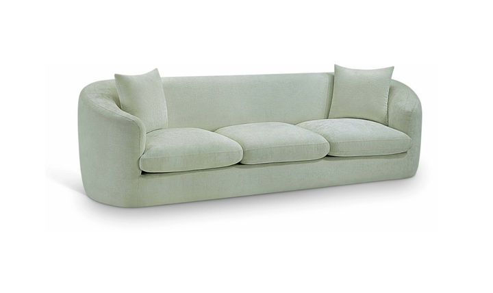 Meridian Furniture Penelope 3-Seater Chenille Fabric Upholstered Sofa