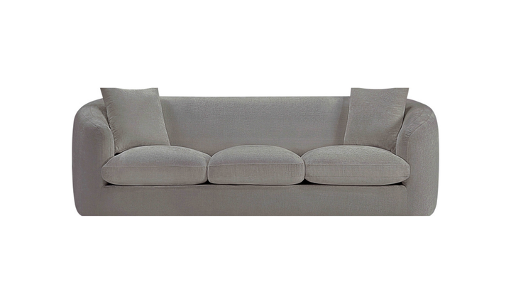 Meridian Furniture Penelope 3-Seater Chenille Fabric Upholstered Sofa