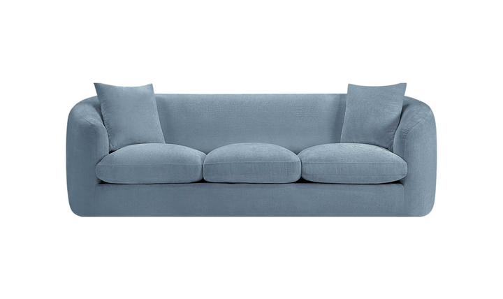 Meridian Furniture Penelope 3-Seater Chenille Fabric Upholstered Sofa