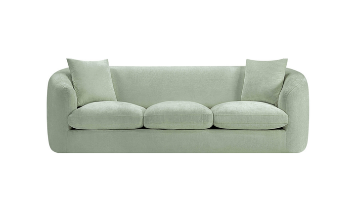 Meridian Furniture Penelope 3-Seater Chenille Fabric Upholstered Sofa