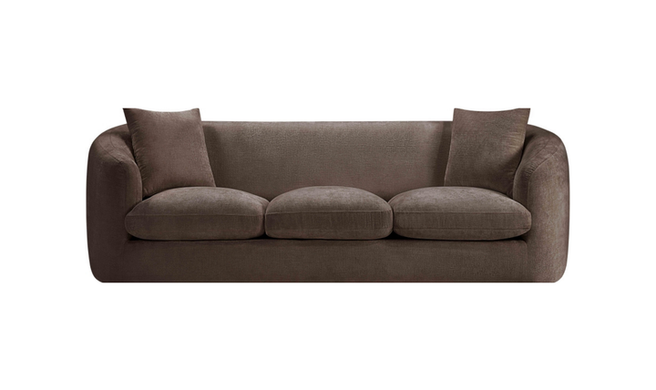 Meridian Furniture Penelope 3-Seater Chenille Fabric Upholstered Sofa