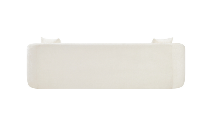 Meridian Furniture Penelope 3-Seater Chenille Fabric Upholstered Sofa