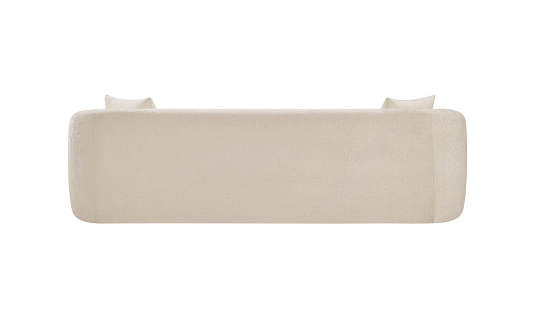 Meridian Furniture Penelope 3-Seater Chenille Fabric Upholstered Sofa