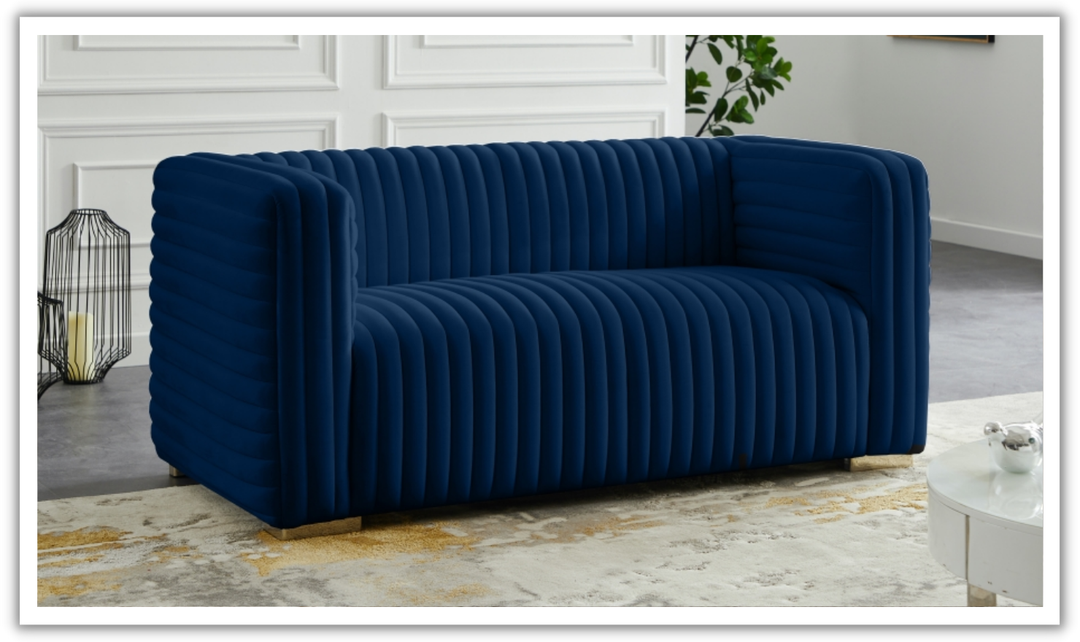 Meridian Furniture Ravish Velvet Upholstered Loveseats