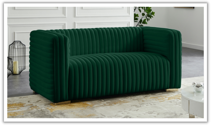 Meridian Furniture Ravish Velvet Upholstered Loveseats