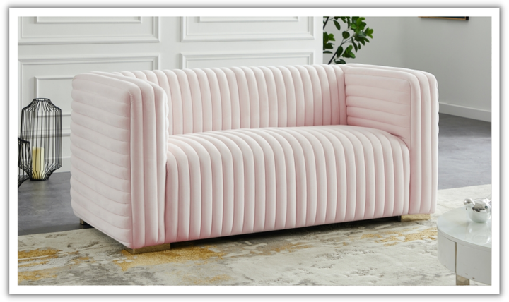 Meridian Furniture Ravish Velvet Upholstered Loveseats
